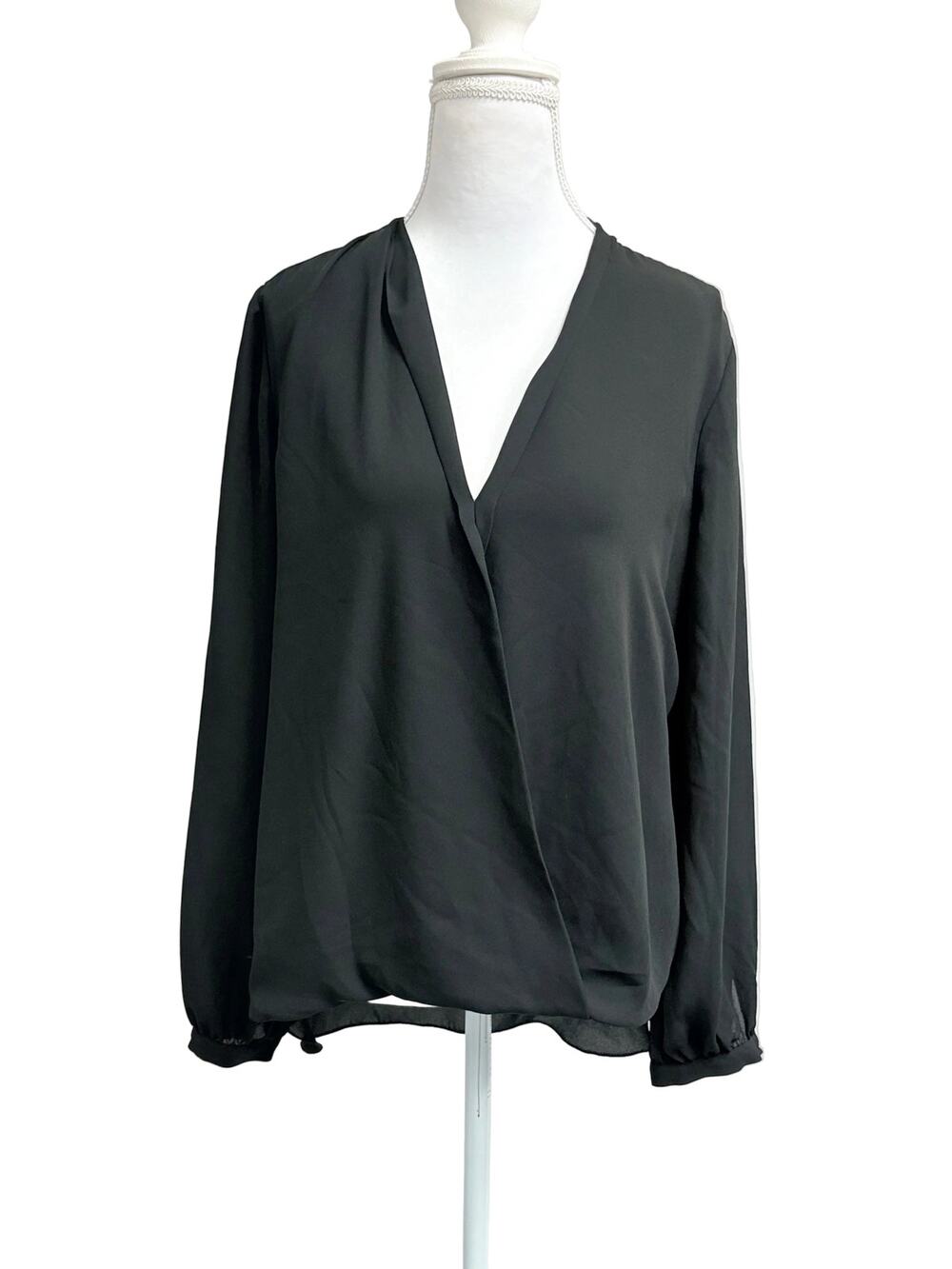 Max Studio semi-sheer long sleeve top